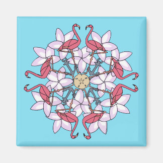 Flamingo Mandala- magnet