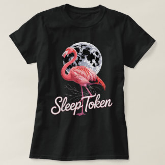 Flamingo Måne Vibes | Sömntokeninspirerad konst T Shirt