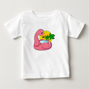 Flamingo med Bassäng T Shirt
