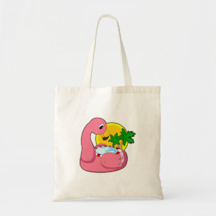 Flamingo med Bassäng Tygkasse