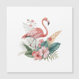 Flamingo Med Blommor