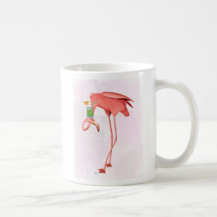 Flamingo med Cocktail Kaffemugg