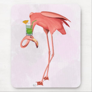 Flamingo med Cocktail Musmatta