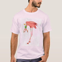 Flamingo med Cocktail