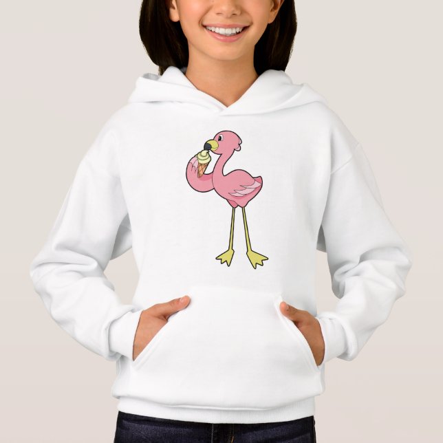 Flamingo med glasglass t shirt (Framsida)