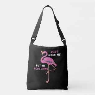 Flamingo med glasögon - låt mig inte lägga min axelväska