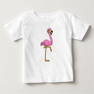 Flamingo med glasögon t shirt