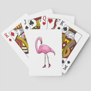 Flamingo med Högklackar Casinokort