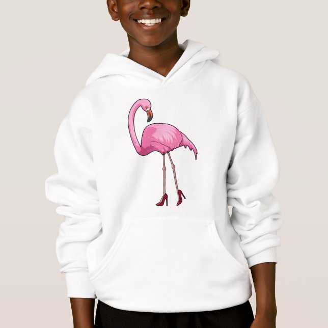 Flamingo med Högklackar T Shirt (Framsida)