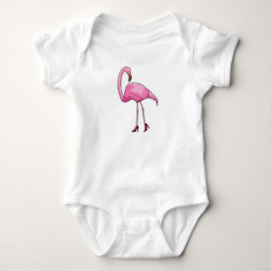 Flamingo med Högklackar T Shirt