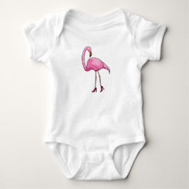 Flamingo med klackskor t shirt