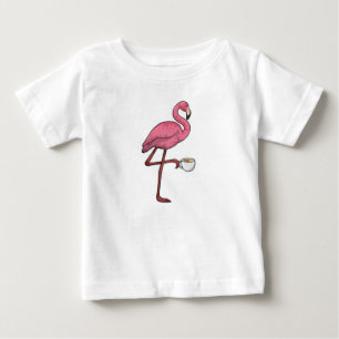 Flamingo med Kopp i kaffe T Shirt