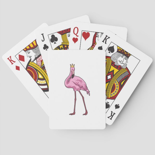 Flamingo med Krona Casinokort (Baksidan)