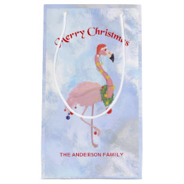 Flamingo med Lanternor över isbakgrunden