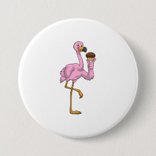 Flamingo med Muffin Knapp