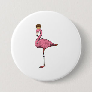 Flamingo med Muffin Knapp
