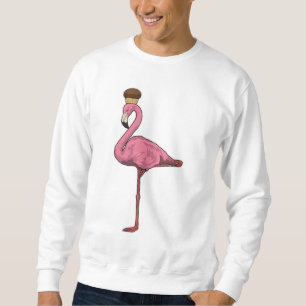 Flamingo med Muffin Lång Ärmad Tröja