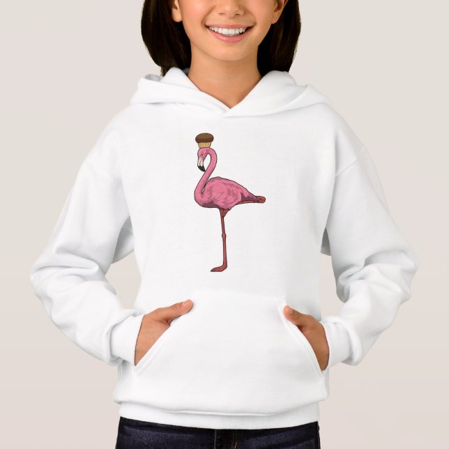 Flamingo med Muffin T Shirt (Framsida)
