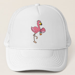 Flamingo med Purse Keps