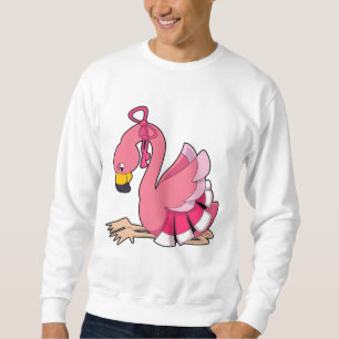 Flamingo med Ribbon Lång Ärmad Tröja