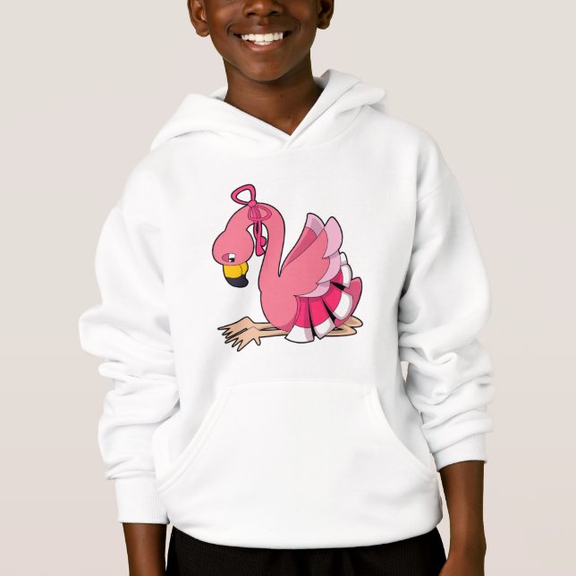 Flamingo med Ribbon T Shirt (Framsida)