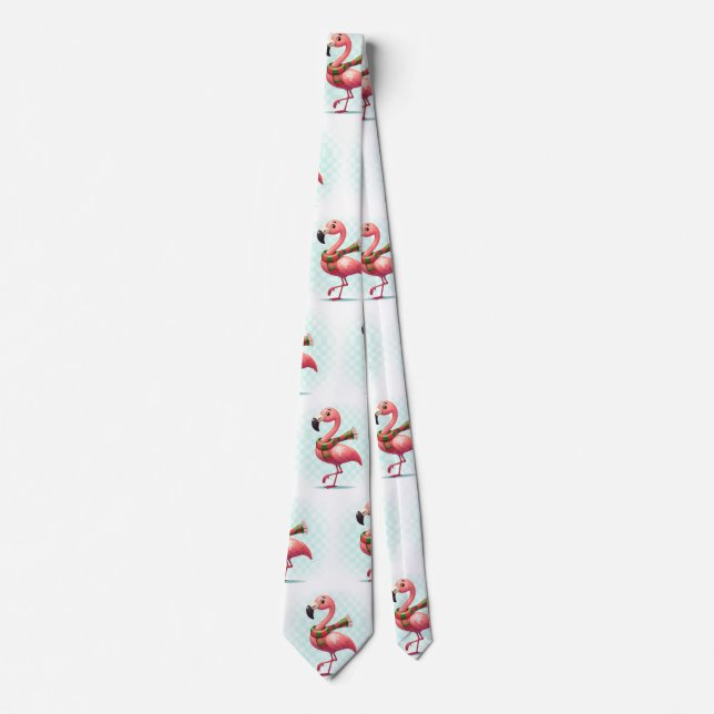 Flamingo med scarf slips (Framsida)