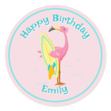 Flamingo med ytskikt Rosa