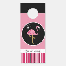 Flamingo Message Dor Hanger