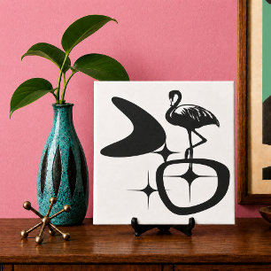 Flamingo MidCentury Modern Atomiska Retroformer Kakelplatta