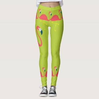 "Flamingo mig galen" damdamasker Leggings