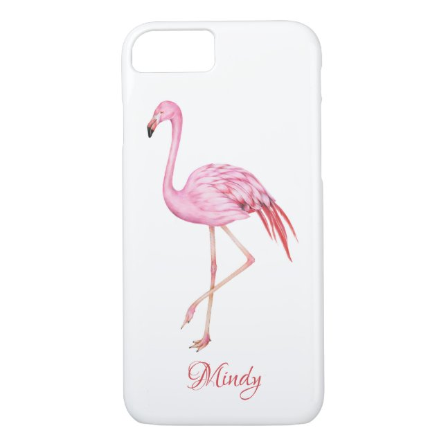Flamingo Monogram, telefonväska Case-Mate iPhone Skal (Baksida)