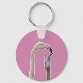 Flamingo Mor och Baby Nyckelring