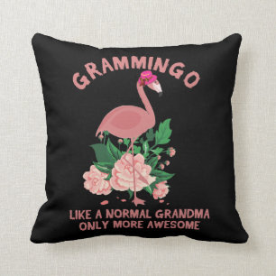 Flamingo mormor som en vanlig mormor kudde