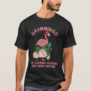 Flamingo mormor som en vanlig mormor t shirt