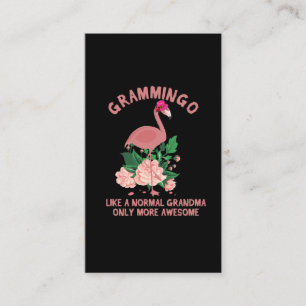 Flamingo mormor som en vanlig mormor visitkort