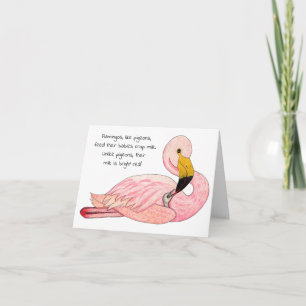Flamingo Mors dag Card Kort
