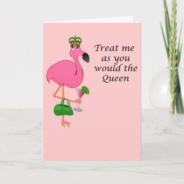 Flamingo Mors dag Card Kort (Framsida)