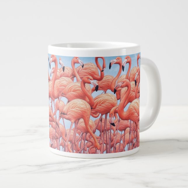 Flamingo Mugg, Jumbo Kaffemugg Mugg (Framsida höger)