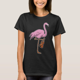 Flamingo Musician Guitar Music T Shirt