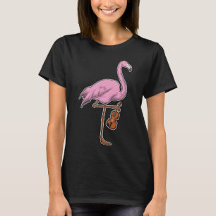 Flamingo Musician Guitar Music T Shirt