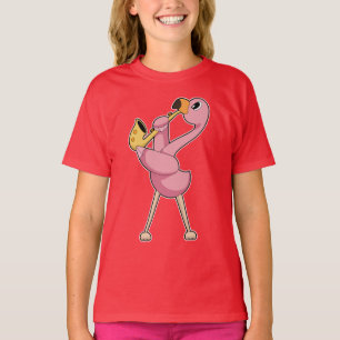 Flamingo Musician Saxophone Music T Shirt