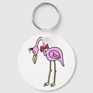 flamingo nyckelring