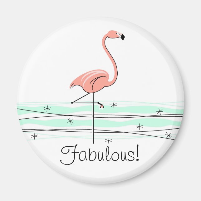 Flamingo Ocean Fabulous magnet (Framsidan)