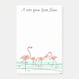Flamingo Ocean Group "Text" Post-it Block