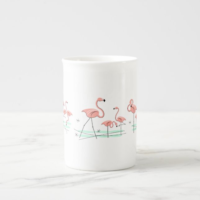 Flamingo Ocean Multi Large bone china mugg Benporslin Mugg (Framsidan)