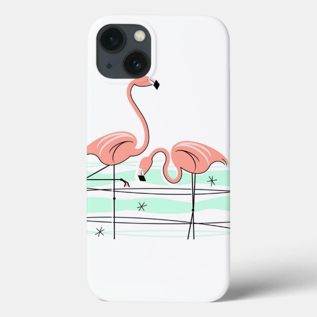 Flamingo Ocean Pair iPad-väska (Baksida)