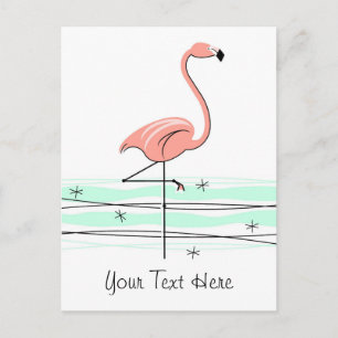 Flamingo Ocean text vykort
