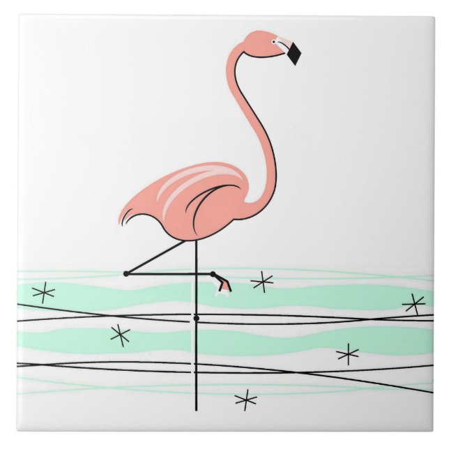 Flamingo Ocean tile Kakelplatta (Framsidan)