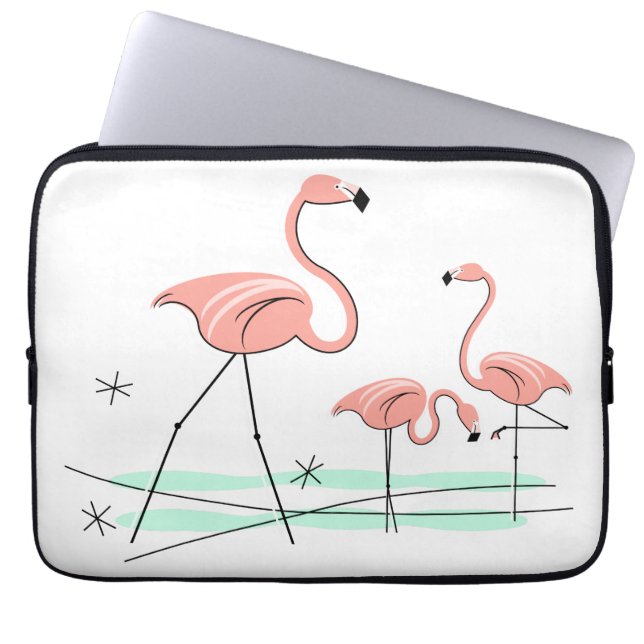 Flamingo Ocean Trio 2 laptop sleeve (Framsidan)