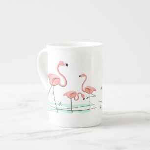 Flamingo Ocean Trio 2 med ben china mugg Benporslin Mugg